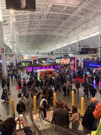 The crowded PAX East show floor